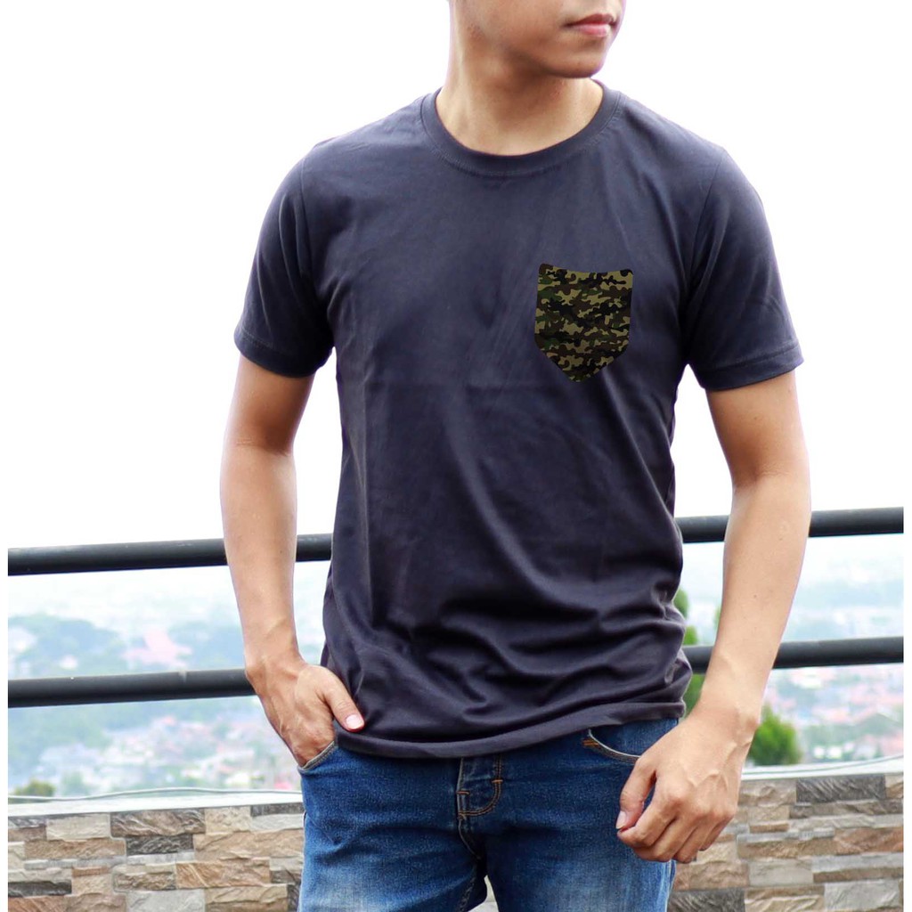 JOPPERSIDE KAOS DISTRO POLOS KANTONG POCKET LORENG ARMY PRIA ORIGINAL PREMIUM TS20