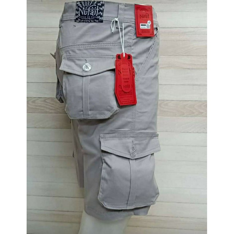 PROMO BAYAR DITEMPAT Celana Cargo pendek pria premium/Celana kantong samping/Celana gunung Size 27 Sampai 34 COD BAYAR DITEMPAT