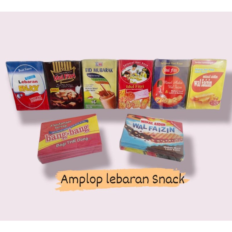 Amplop Snack Isi 50 / Amplop Lebaran Terviral / Limited Edition