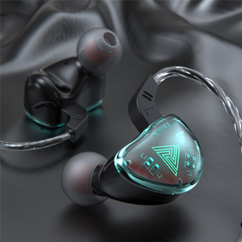 Qkz Ak9 Earphone In Ear Hifi Heavy Bass Dengan Kabel + Mic Untuk Olahraga