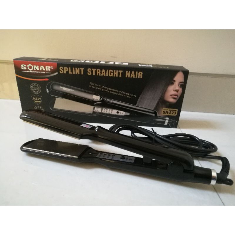 Alat Catok Catokan Pelurus Rambut Flat Lebar - Splint Straight Hair Sonar SN-823 ORI