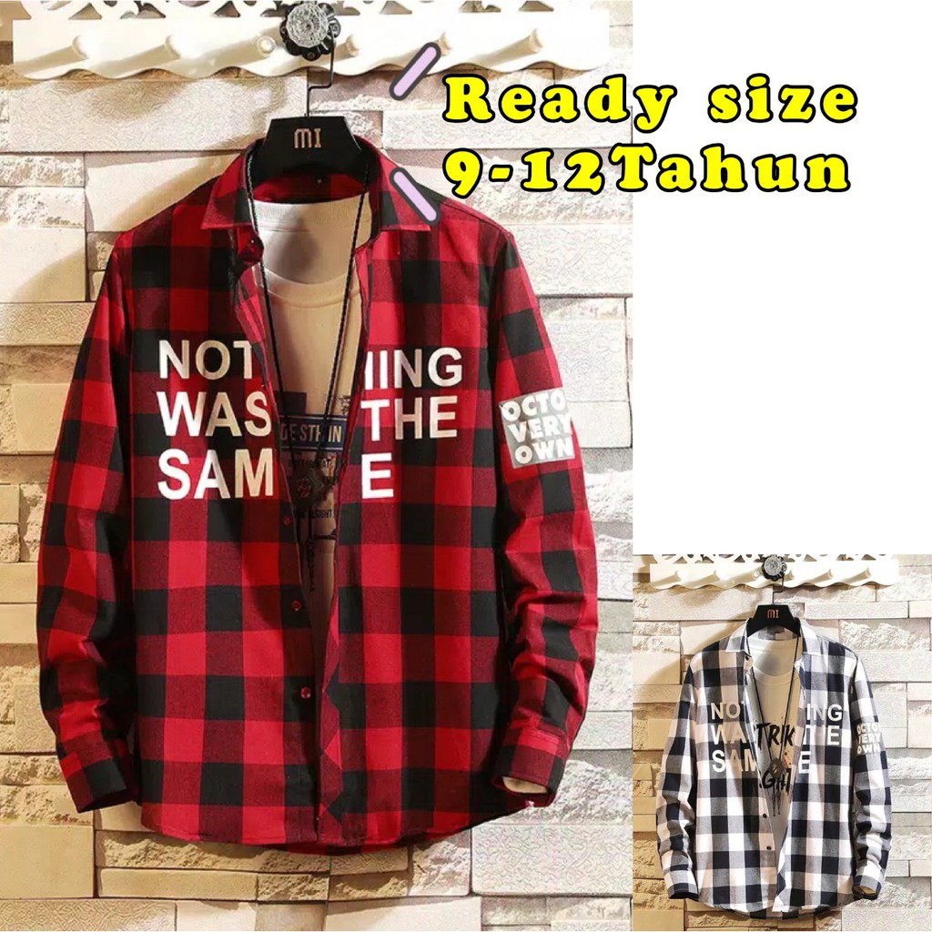 Kemeja Anak Laki Laki / Kemeja Anak SAME / Kemeja kotak keren laki laki / Kemeja Kotak Merah Anak