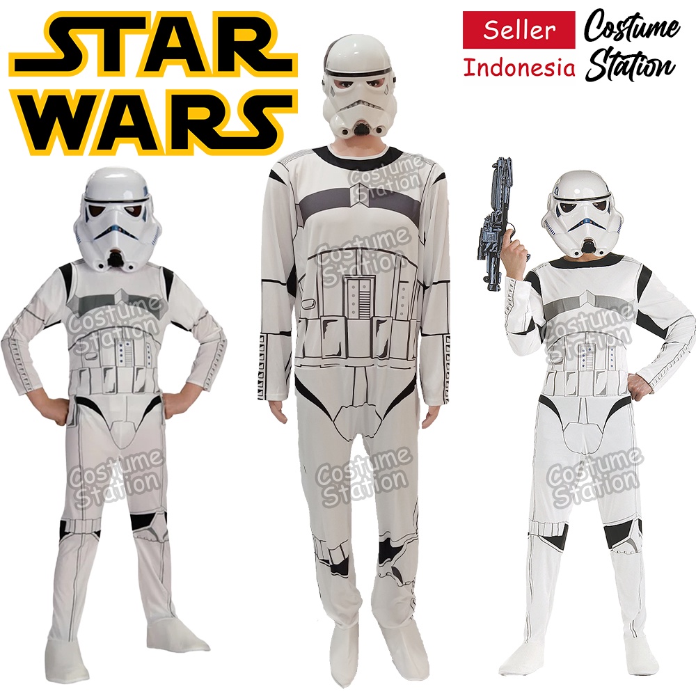 Kostum Star Wars Storm Trooper / Costume Prajurit dewasa