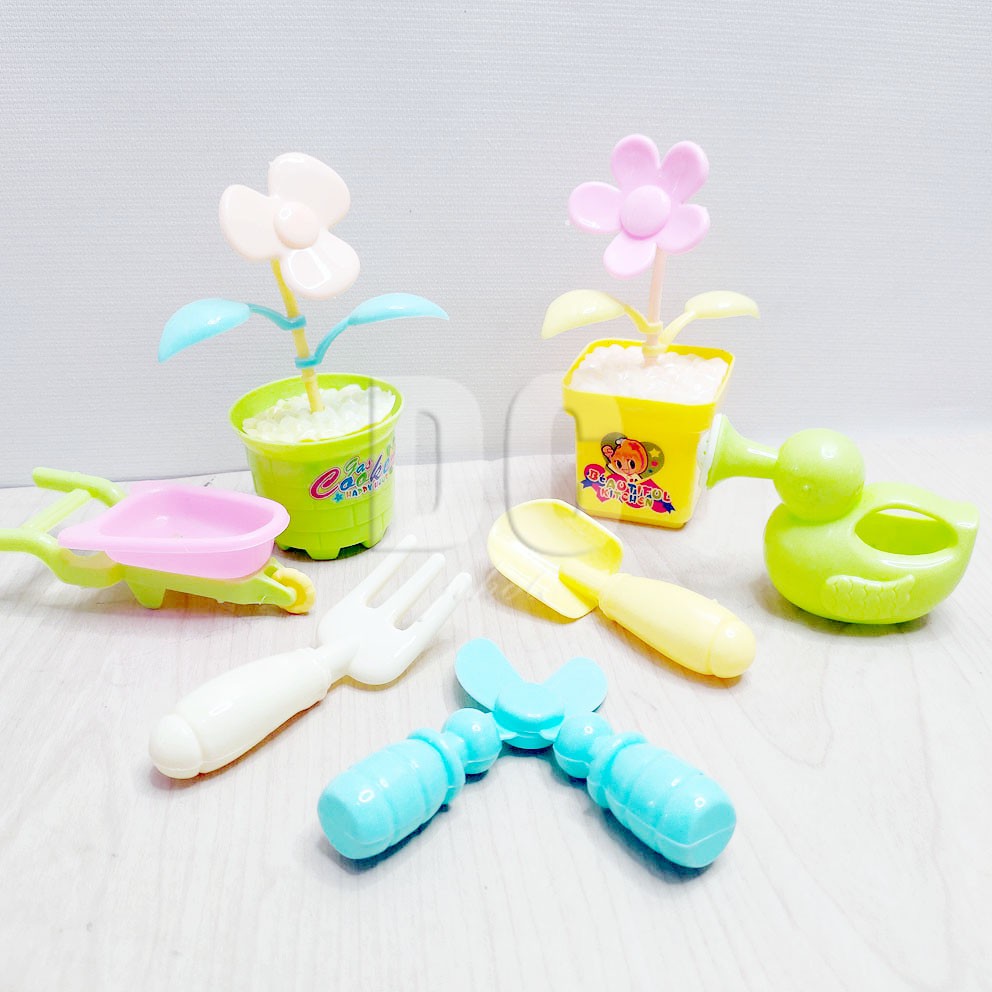 Educational Toys 892-87 Mainan Masak-masakan Mesin Cuci Pot Bunga Gerobak Vacuum