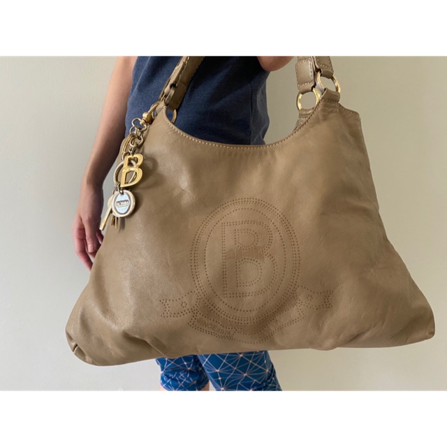 PRELOVED BONIA TAS WANITA ORIGINAL BEIGE COLOR