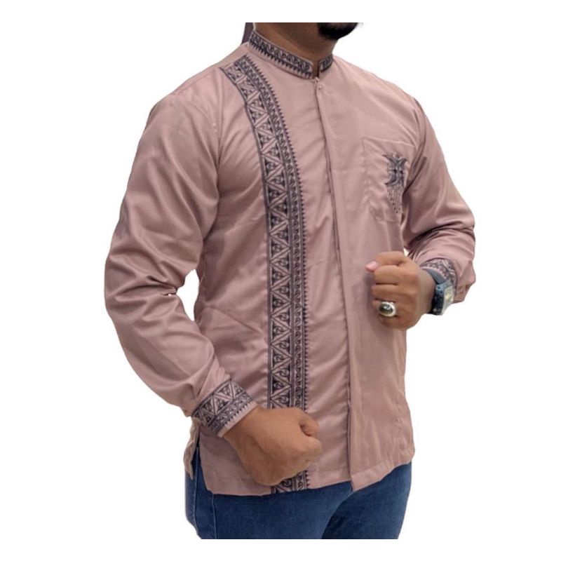 WAJIB PUNYA KOKO BORDIR PINTU ACEH ORIGINAL TERMEWAH LENGAN PANJANG