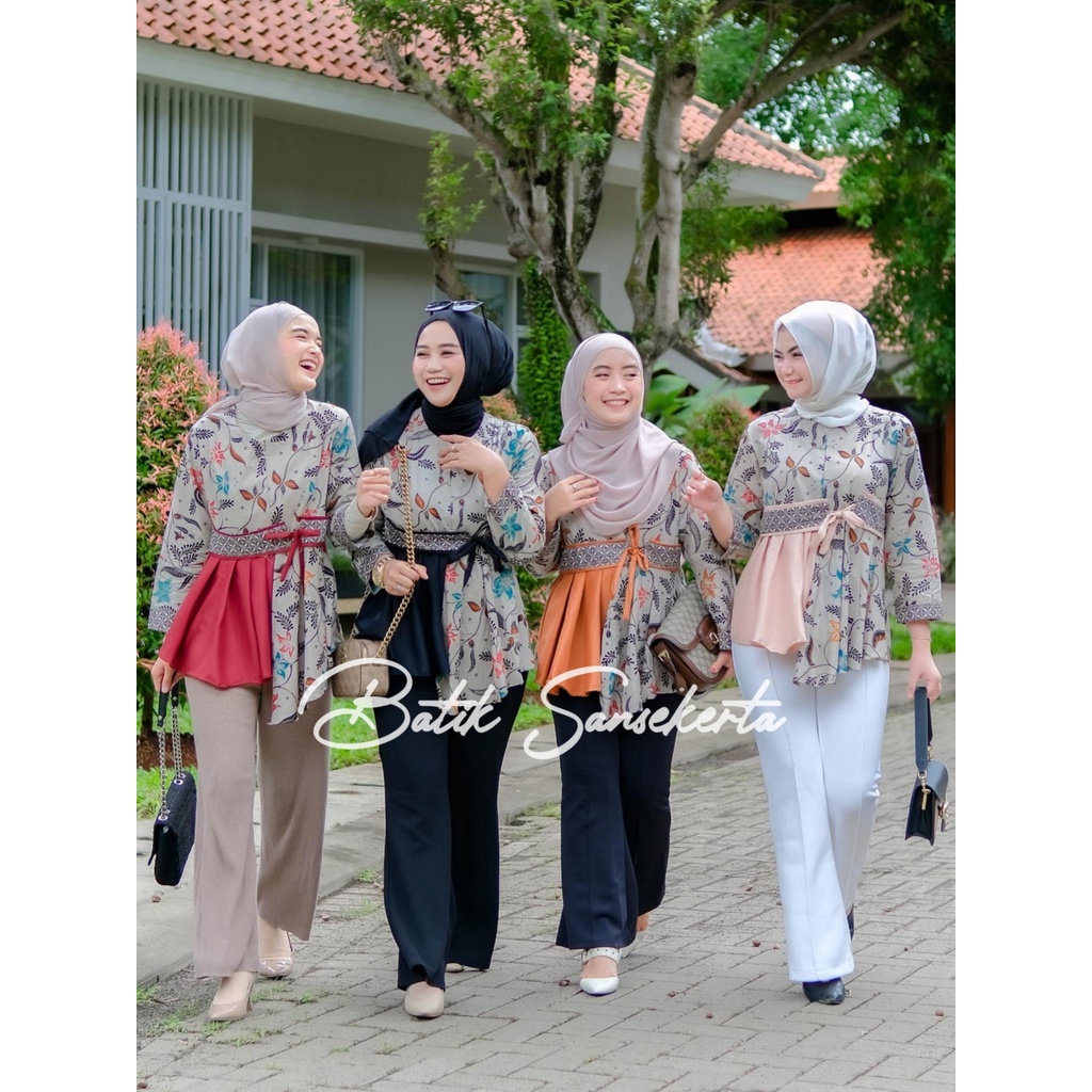 BAJU BATIK WANITA MODERN MONALISA GENES asli PEKALONGAN