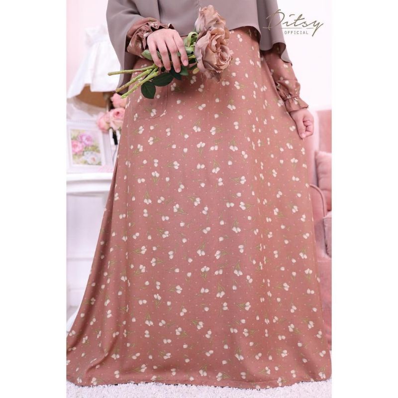 Preloved Ditsy Siesta Redwood Nightgown