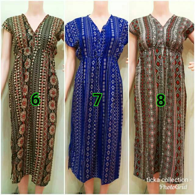 DRES MANOHARA PANJANG MOTIF ETNIK BALI