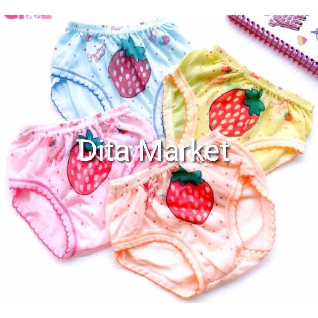 Celana Dalam Anak Perempuan / Celana Dalam Motif Strawberry