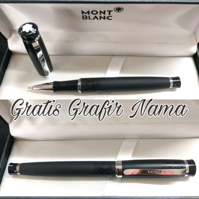 

pulpen rollerball signpen mewah Montblanc exclusive gratis Grafir nama