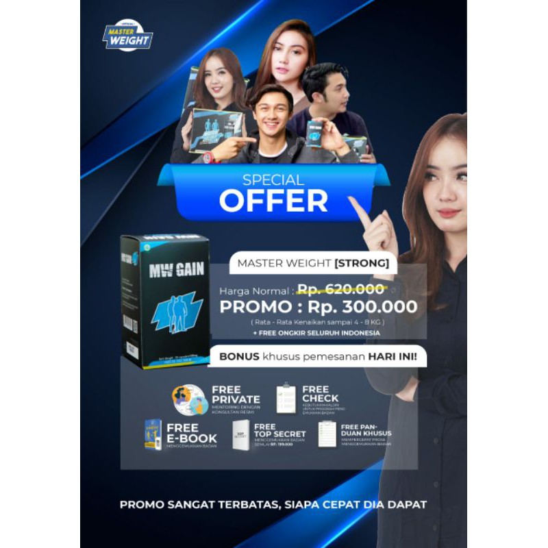 Penggemuk Badan - Master Weight Gain [ Paket Strong ]-1