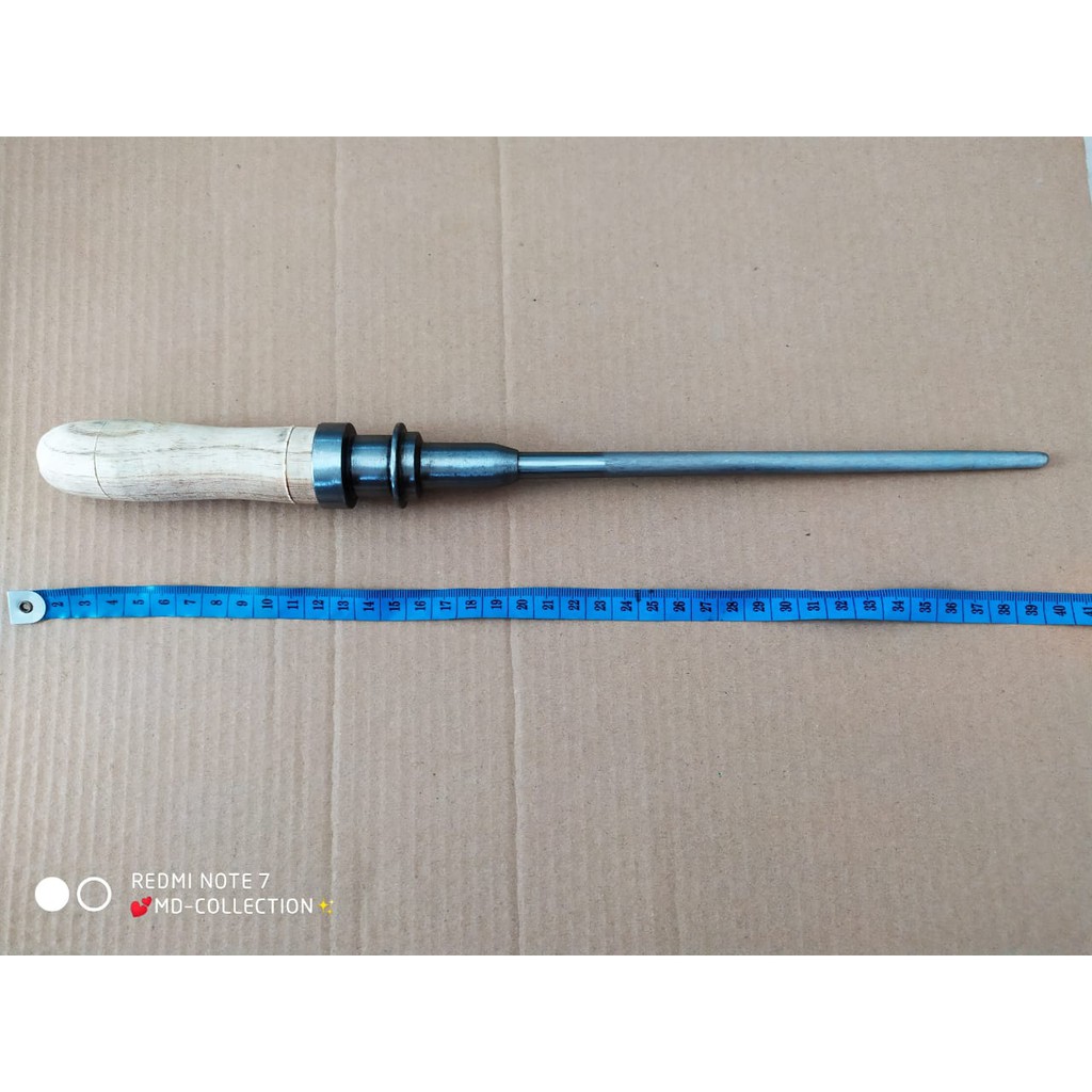 Stik Asahan Kristal Panjang - Tongkat Besi atau Honing Bar Pengasah untuk Pisau