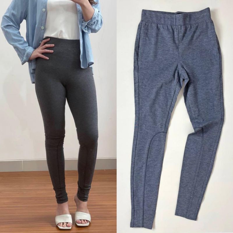 A new Day grey marled thick fabric jegging