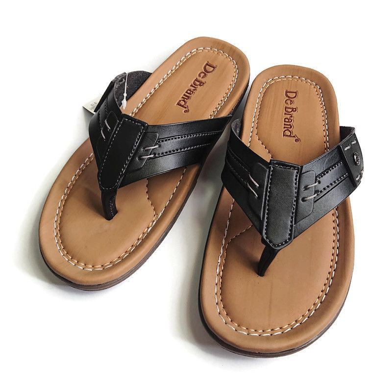 Sandal Kulit Pria Kasual Jepit De Brand SENECA 215 Original Branded Murah Berkualitas