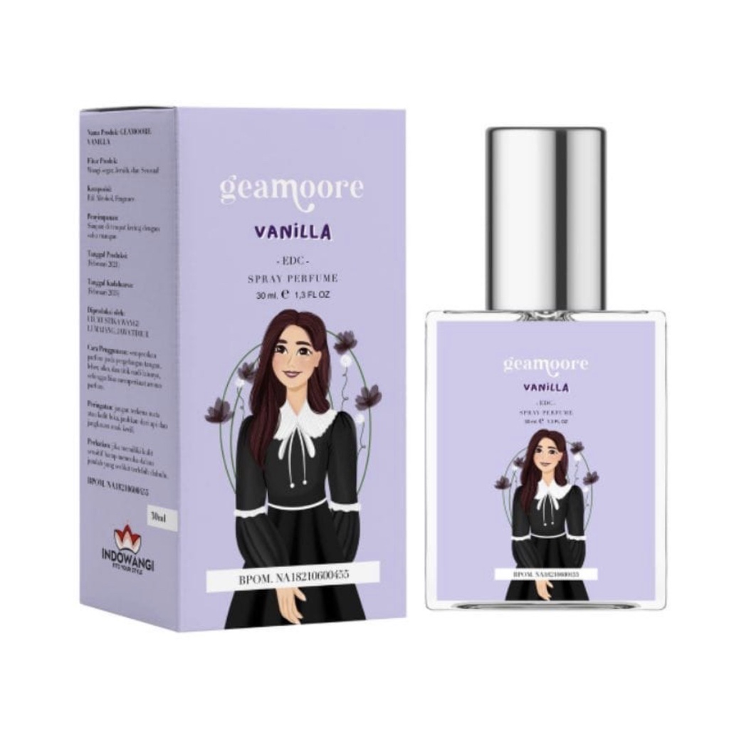 GEAMOORE Inspired Parfum 6ml (ROLL ON) EDP Unisex Parfum Geamore | Parfume Viral | Minyak Wangi | Parfum Thailand BPOM-Vanilla