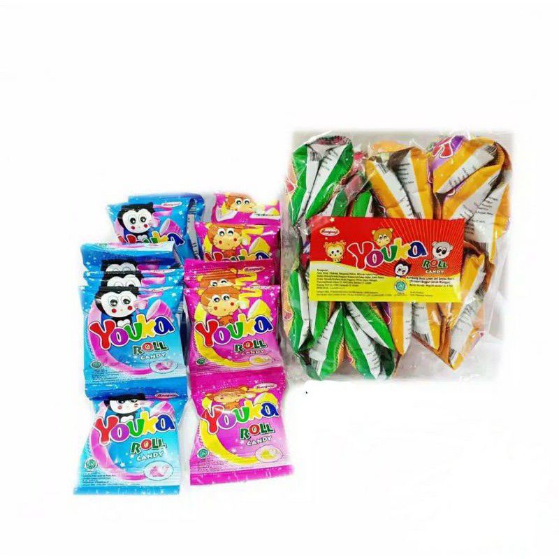 PERMEN GULUNG YOUKA ROLL CANDY ISI 10 PCS