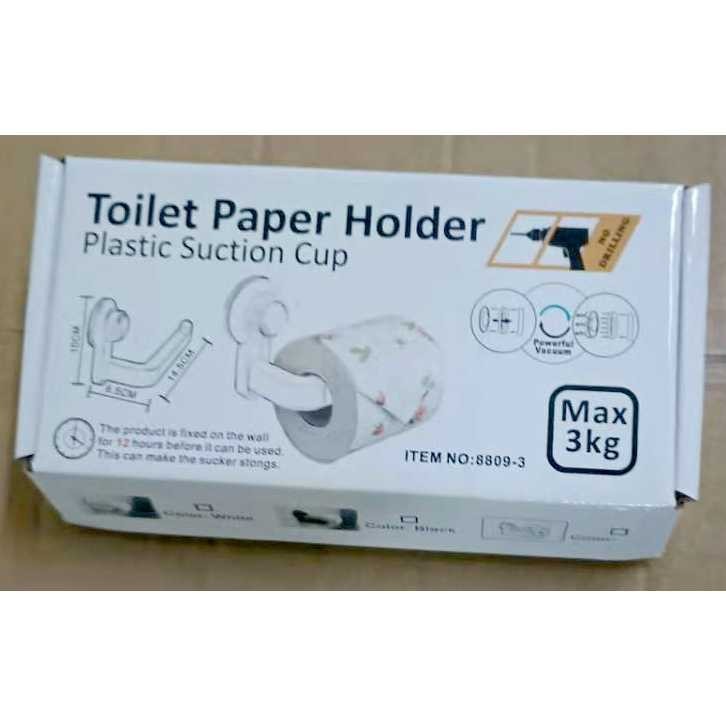 Gantungan Tempat Tisu Gulung Toilet Houseen Suction Cup