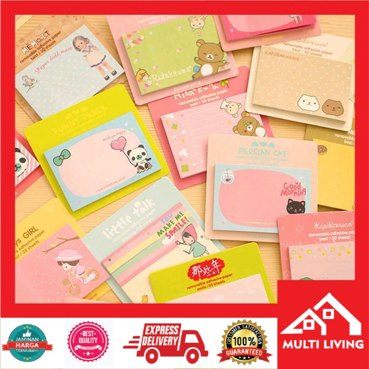 Sticky Notes / Post It Lucu Karakter