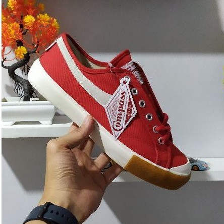 Sepatu Compass Gazelle Series Hi Low Red Gum Colour-1