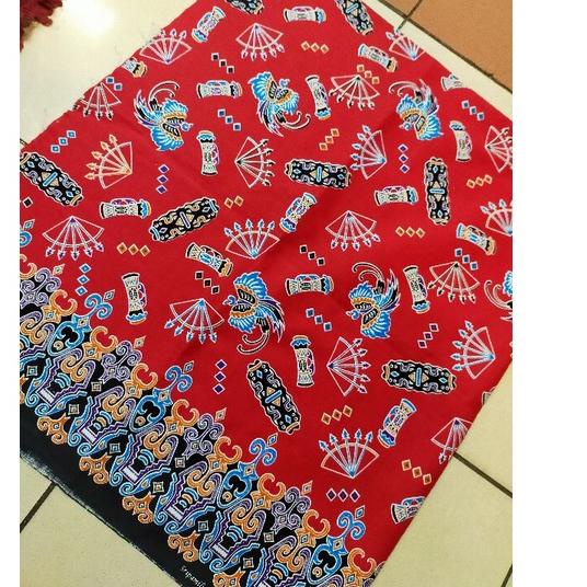 ⅎ kain batik papua. bahan katun batik papua. bahan eceran kain meteran. batik motif papua ◌