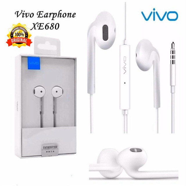 VIVO HEADSET XE680 ORIGINAL SUPPORT SEMUA VIVO Hi-Fi Earphone XE680