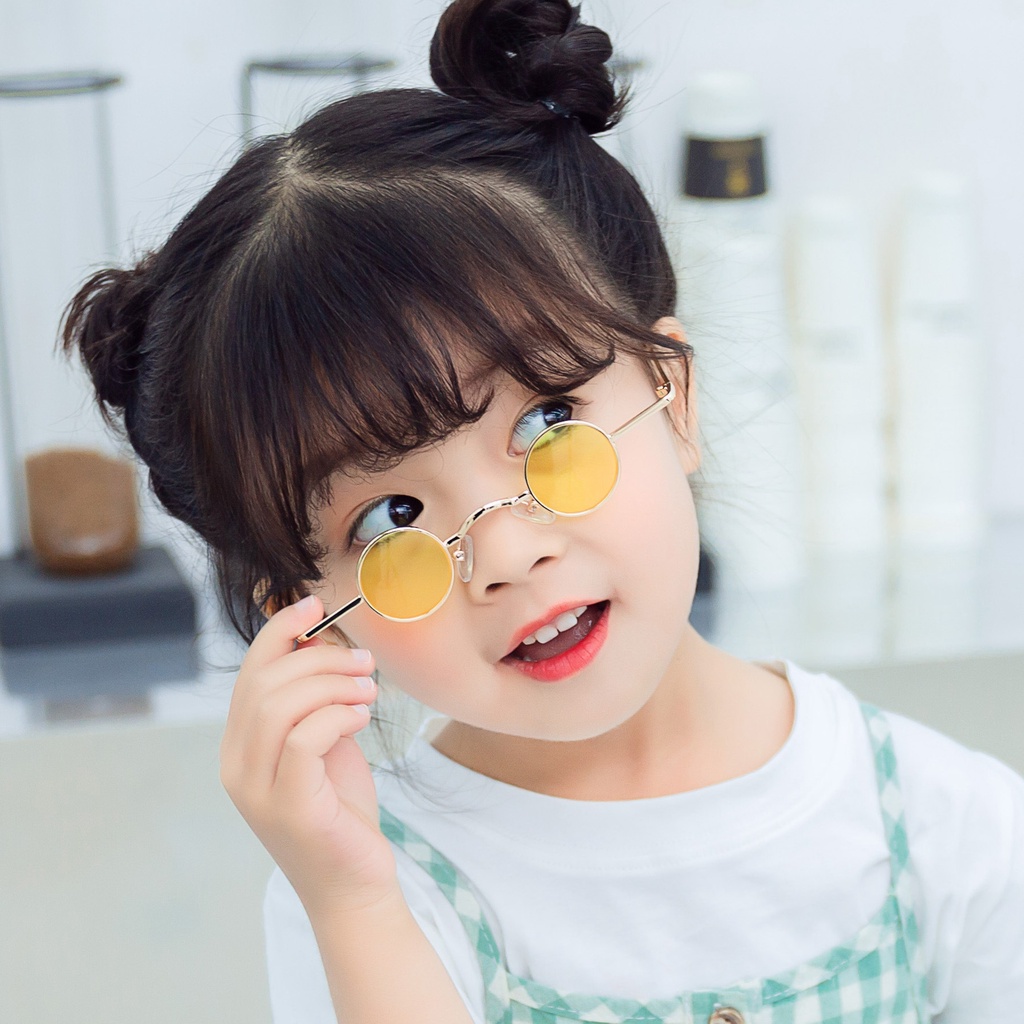 Premium Kacamata Bulat Anak Kecil Perempuan Wanita Cewe Cewek Putri Lucu Imut Fashion Asian Korean Style