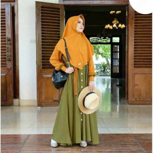 CUCI GUDANG Mecca Gamis Syari Size S M L XL Bahan Ity Crepe IMPORT-2