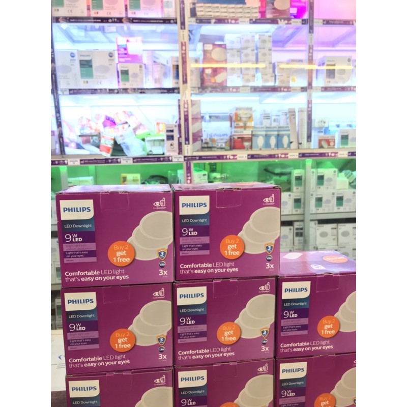 Lampu LED Downlight 9 Watt PHILIPS MESON Multipack Lampu Plafon