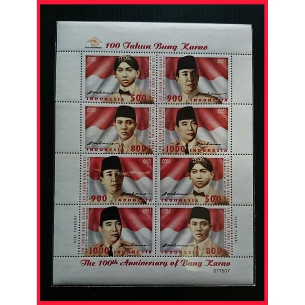 

Mini Sheet Prangko Perangko Indonesia seri 100 Tahun Bung Karno 2001