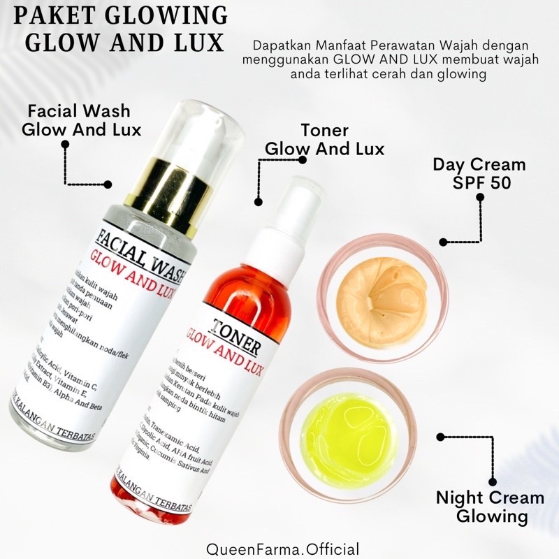 PAKET GLOW AND LUXURY || PAKET CREAM GLOWING || PAKET WAJAH GLOWING || PAKET CREAM GLOW LUXURY | PAK