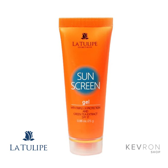 La Tulipe Sunscreen Gel With Green Tea Extract 25g - Sunblock Tabir Surya La Tulipe