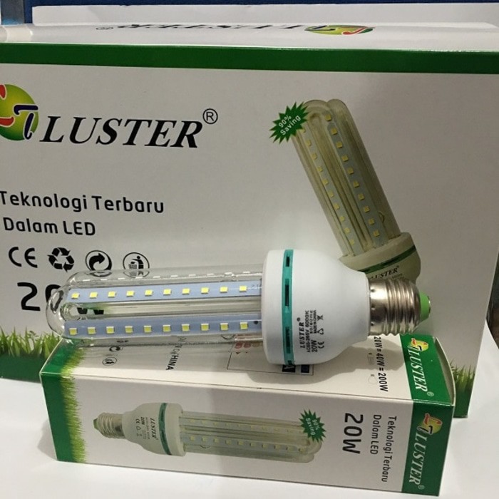 Lampu Jagung LED 2U Jari 20Watt Hemat Energy Luster