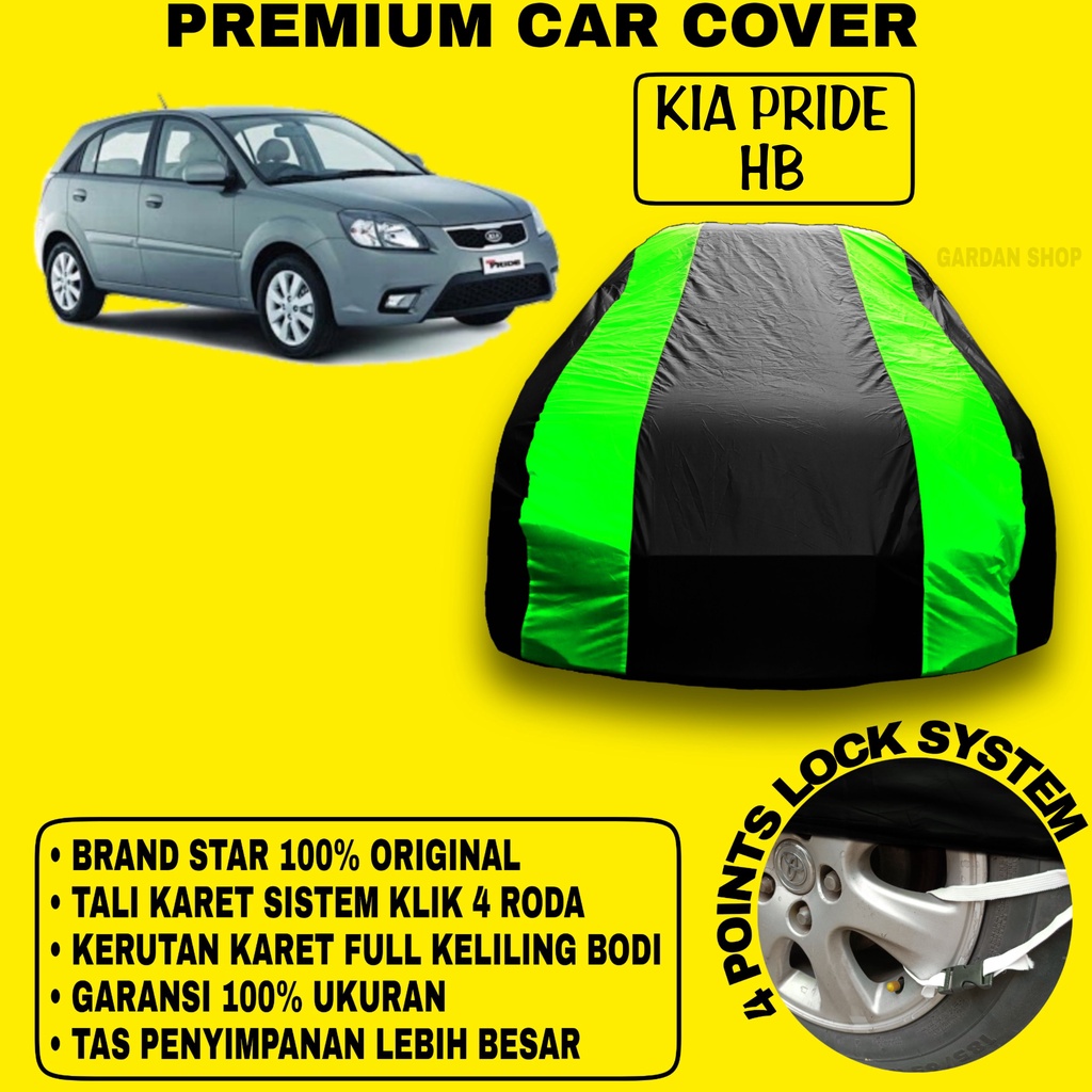 Body Cover KIA PRIDE HB Sarung Strip HIJAU Penutup Pelindung Bodi Mobil Kia Pride Hb PREMIUM