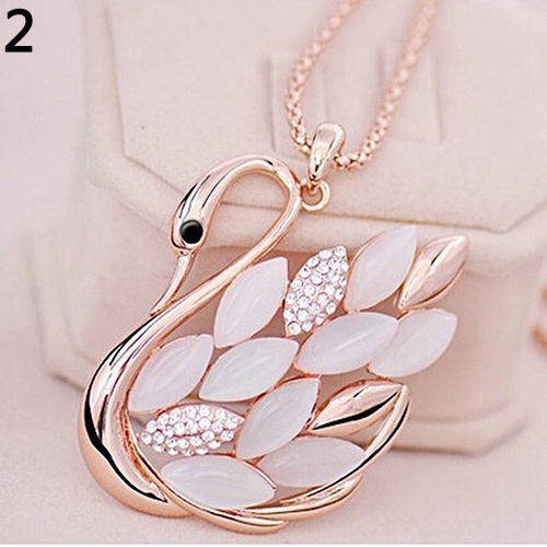 Hu Hu Hu Hu Hu Alat Bantu Pasang Kacamata♡ Kalung Rantai Liontin Burung Hantu Kucing Angsa Aksen Berlian Imitasi Untuk Wanita