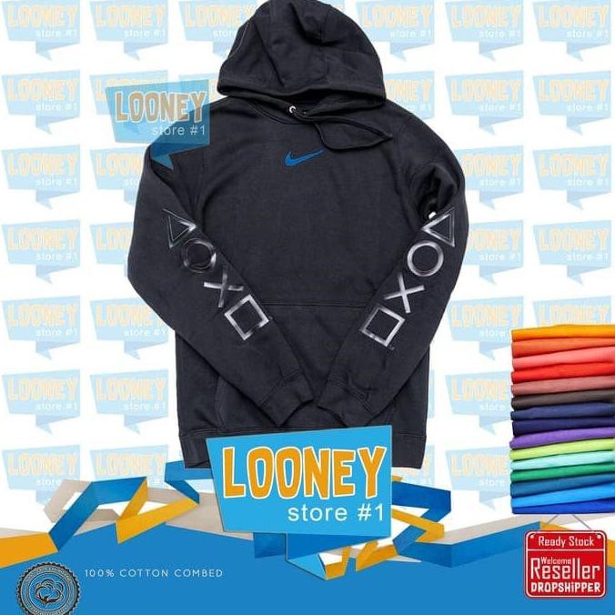 Siapkirim_Produk Hoodie Sony Playstation X Nike - Hitam, S