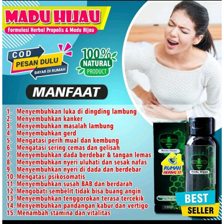 madu hijau herbal khusus lambung