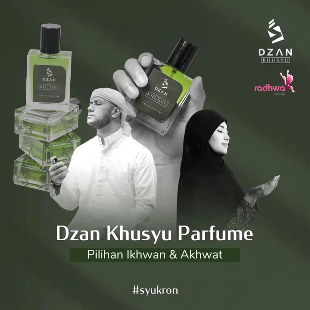 Parfum EDP Dzan Khusyu 50 ml Halal &amp; Tahan Lama untuk Pria dan Wanita