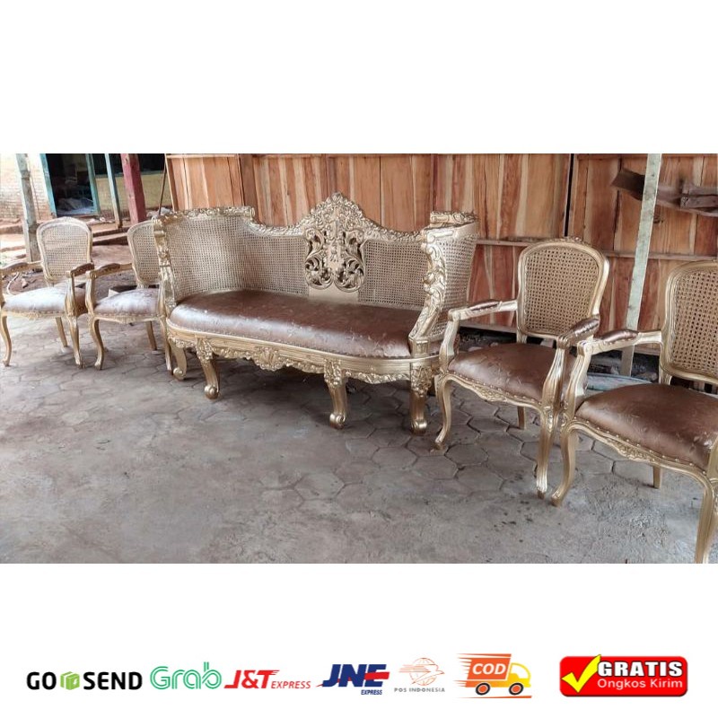 KURSI PENGANTIN ROTAN BARONG JATI / KURSI ROTAN / KURSI PELAMINAN ROTAN / KURSI ROTAN DOYOK