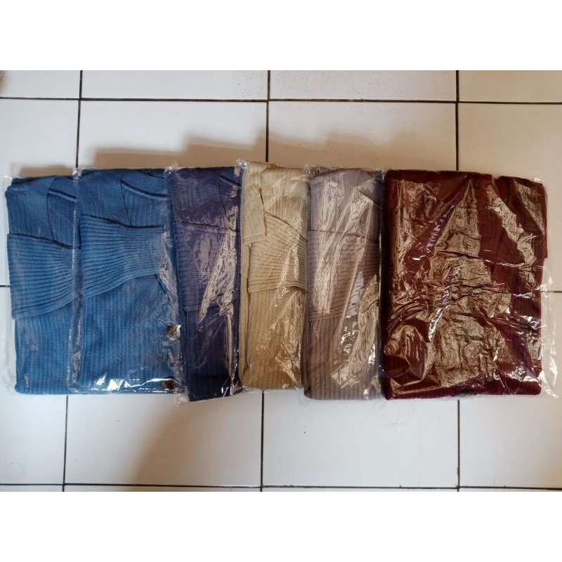 Belle Long Cardigan kancing Rajut_AlzamCollection
