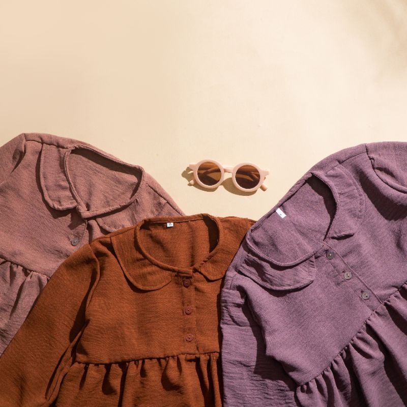 1-5 Tahun One Set MALIKA Crinckle PREMIUM Setelan Anak Perempuan