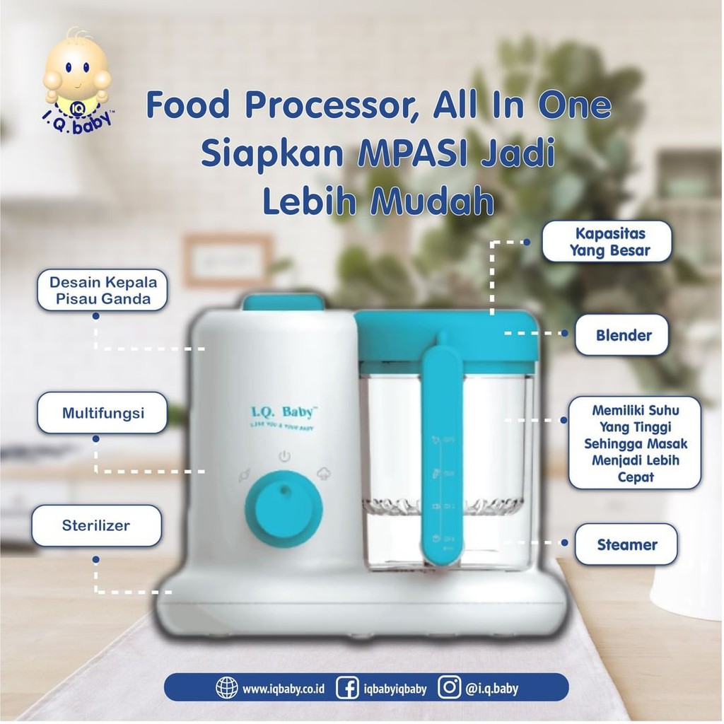 IQ Baby Food Processor Pengolah Makanan I.Q. Baby IQ-923