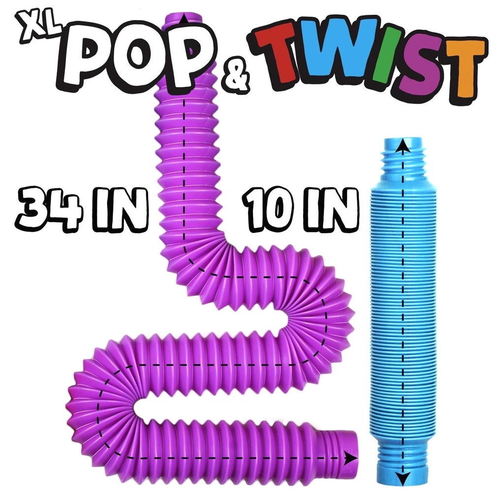 Pop Tubes Sensory Fidget Toy for Autistic Children and Fidgets for Kids Stress Relief Toys DIY Splicing Toys