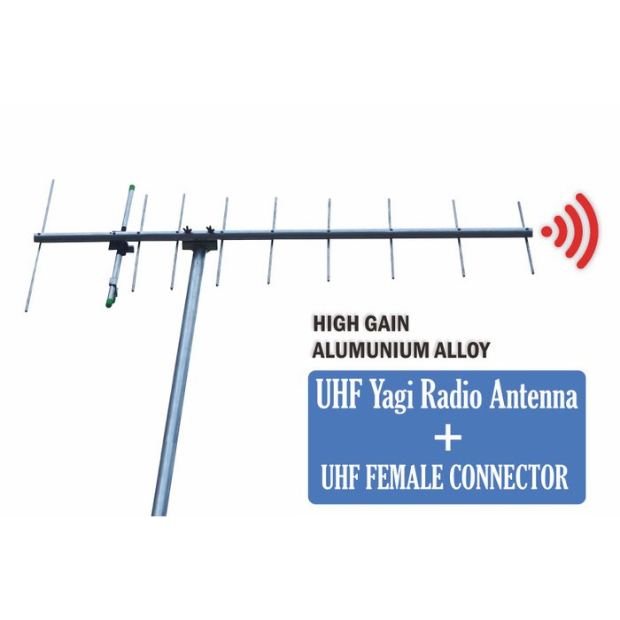 Yagi UHF 10 Element Jarak Jauh HT RIG UHF Pengarah Antena High GAin