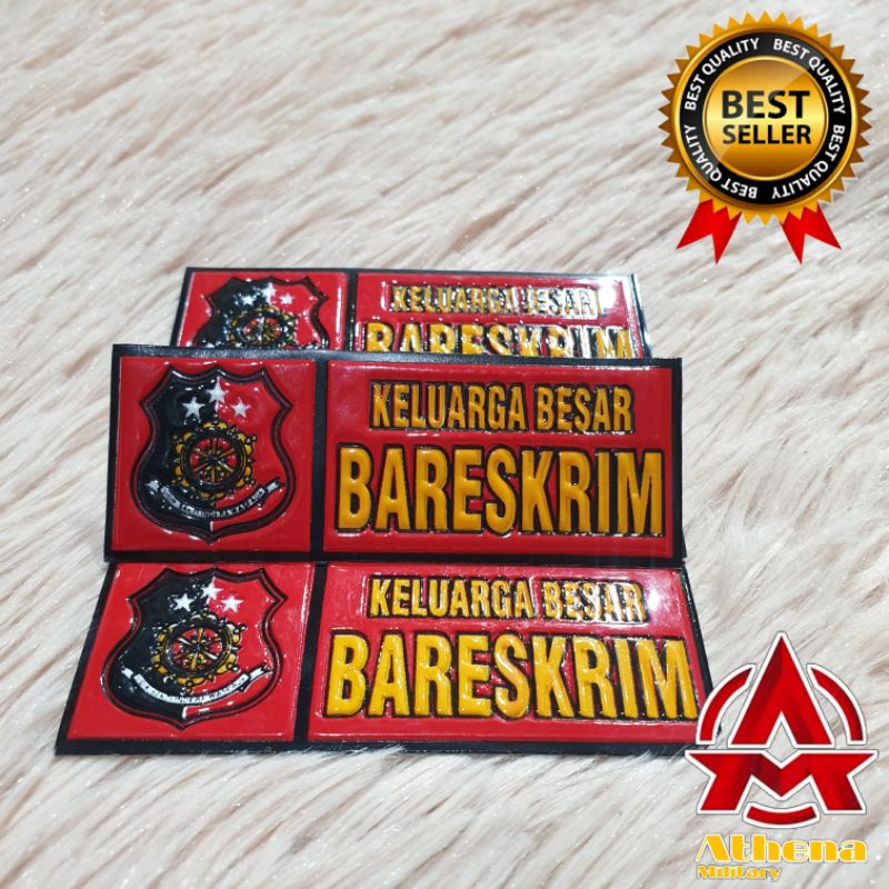 Stiker Plat motor Bareskrim | stiker plat mobil Bareskrim |Stiker plat embos