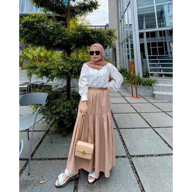 ROK MODEL PAYUNG POLOS PANJANG