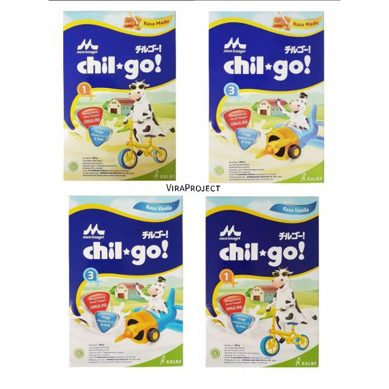 chil go 1+ 3+ madu Vanila 700gr morinaga chil go powder susu bubuk anak
