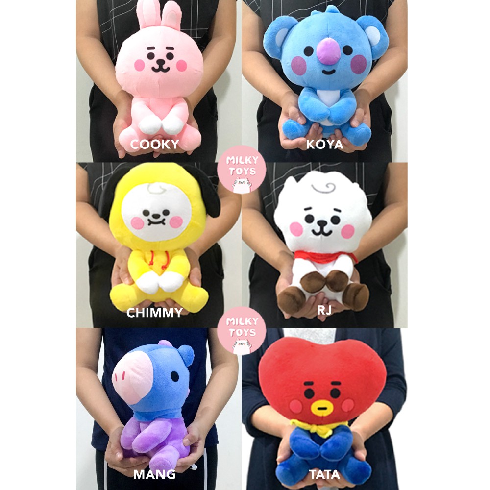 Boneka BT21 Cute Baby Sitting BTS Ukuran Sedang Unofficial Shopee