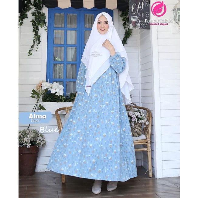 READY ALMA DRESS BY FANIA HIJAB (Tanyakan stok dl)