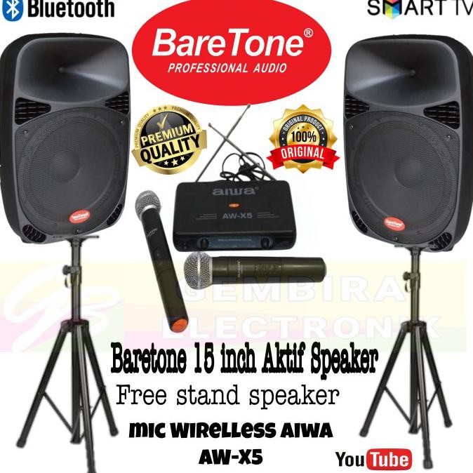 Paket Speaker Aktif Baretone 15 Inch Original Speaker Outdoor Indoor Asifaolshop77
